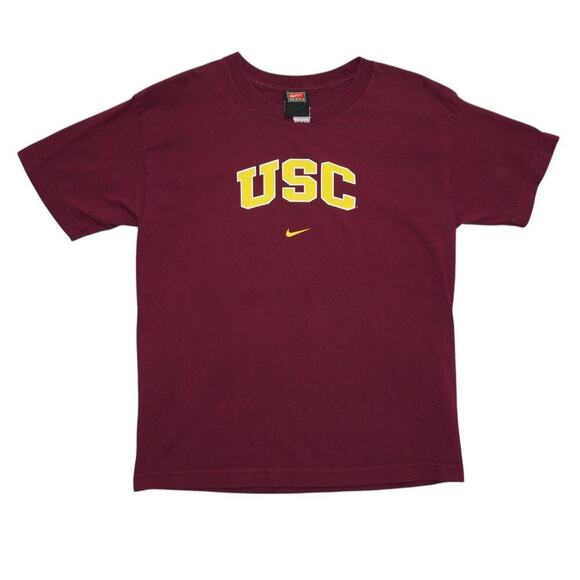Nike USC Trojans Graphic Tee – Youth Large – Vintage Team Tag – College Tee - Picture 1 of 4